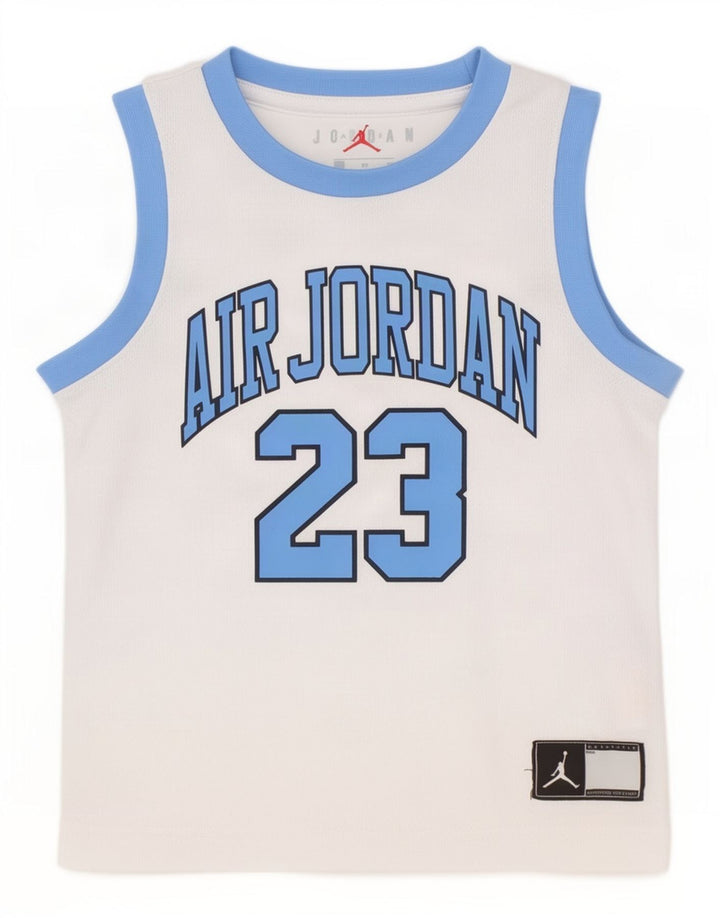 Jordan Boys Grafisk Vest Top 2-3 År Hvid Polyester