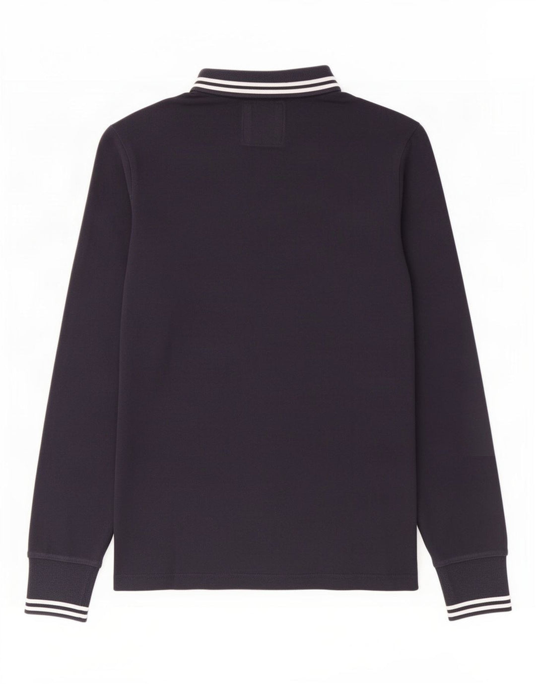 Datch Langærmet Polo Shirt til mænd Medium Navyblå Bomuld
