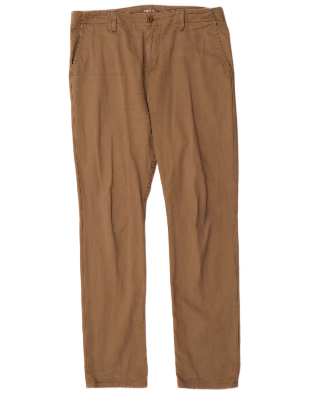 CARHARTT Herre Slim Chino Bukser W34 L32 Beige Bomuld