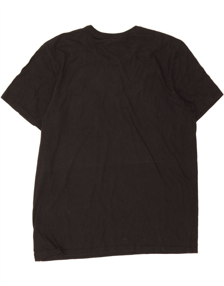 DICKIES Mens T-Shirt Top 2XL Black Polyester Vintage Dickies and Second-Hand Dickies from Messina Hembry 