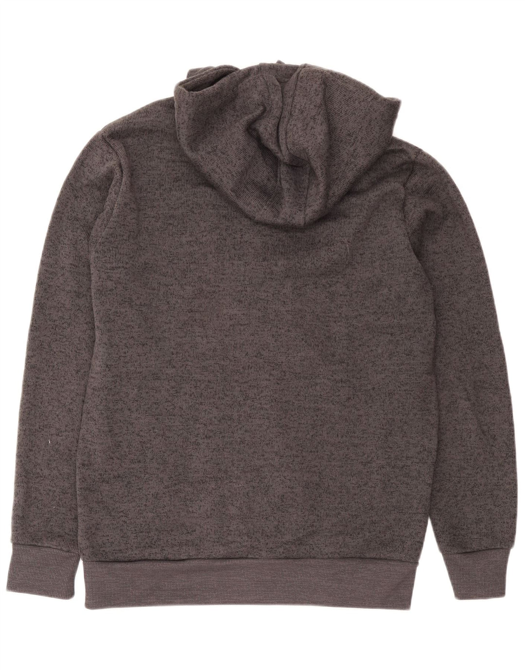 Mountain Warehouse Herre hættetrøje med lynlås, stor grå flækket polyester