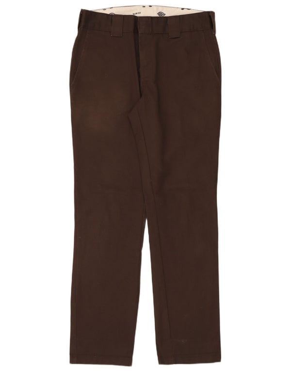 Dickies Herre Slim Fit Chino Bukser W32 L32 Brun Polyester