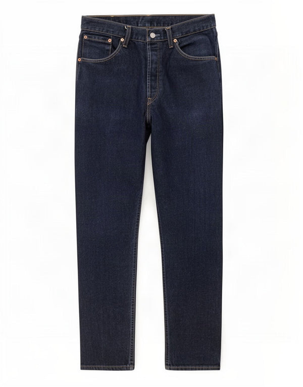 Levi's Herre 522 Straight Jeans W34 L30 Marineblå Bomuld