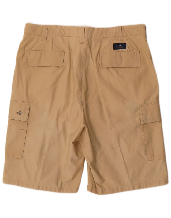 Brooksfield Herre Cargo Shorts IT 52 XL W38 Beige Bomuld