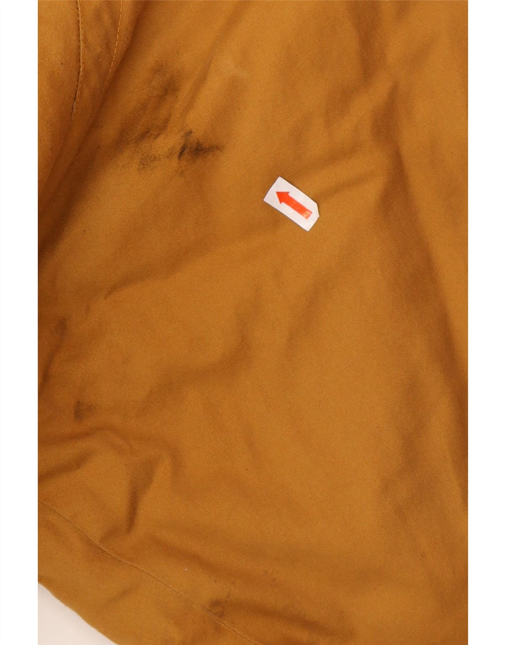 VINTAGE Dame Oversized Windbreaker Jacket IT 42 Medium Brun Bomuld