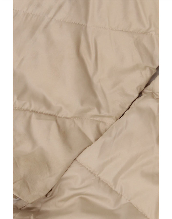Marks & Spencer Dame Hætte Oversized Polstret Frakke UK 14 Medium Off White