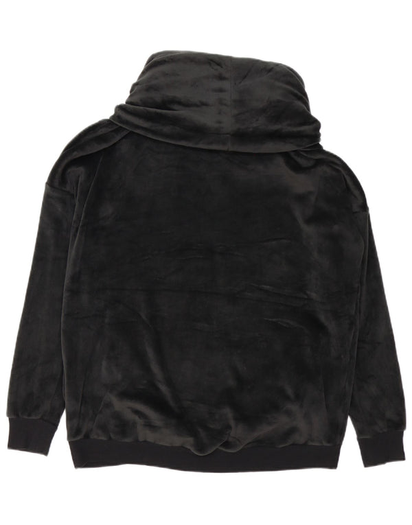 Marks & Spencer Womens Autograph Velour Sweatshirt Jumper UK 10 Small Black
