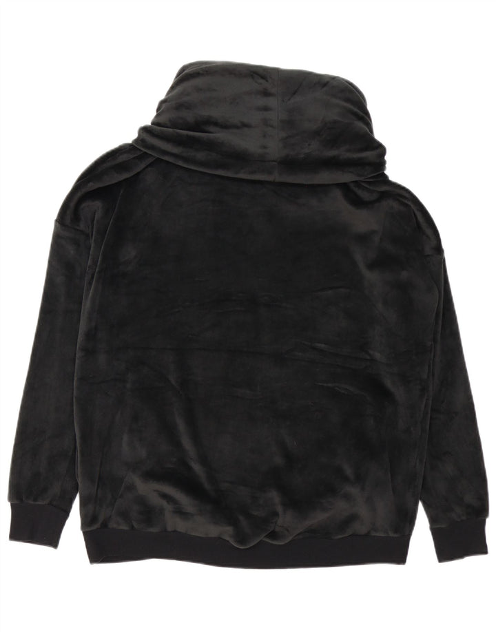 Marks & Spencer Womens Autograph Velour Sweatshirt Jumper UK 10 Small Black