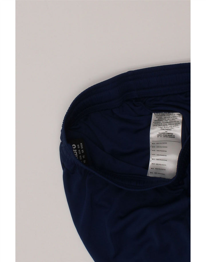 Umbro Boys Sports Shorts 7-8 År Small Navy Blue Polyester