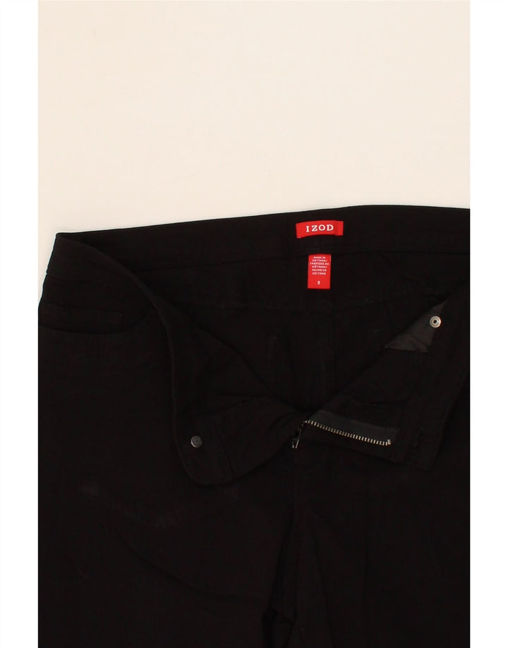 IZOD Womens Straight Casual Trousers US 8 Medium W32 L23 Black Rayon Vintage Izod and Second-Hand Izod from Messina Hembry 