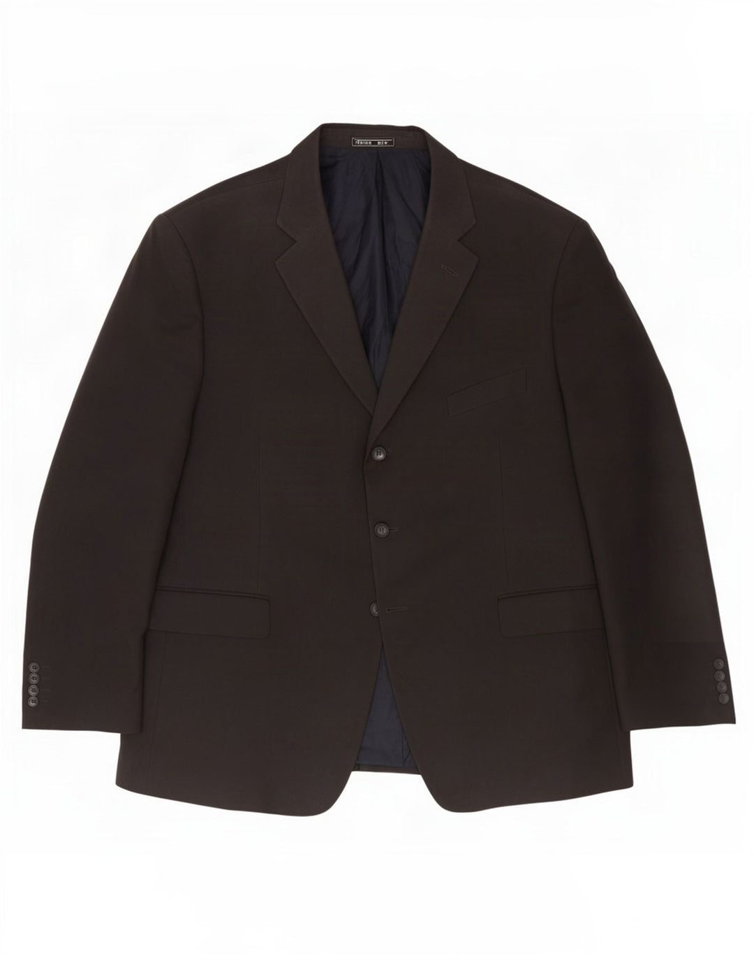 Marks & Spencer Herre 3-knaps blazerjakke UK 46 XL marineblå polyester