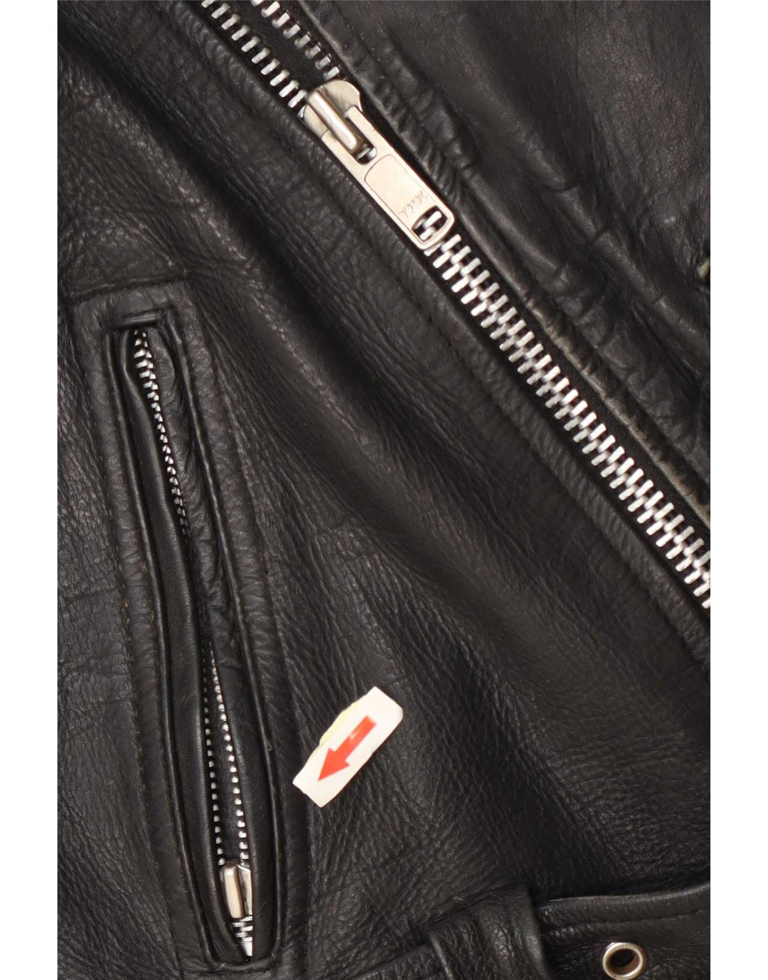 Sheep Land Herre Læder Biker Jacket UK 36 Small Black