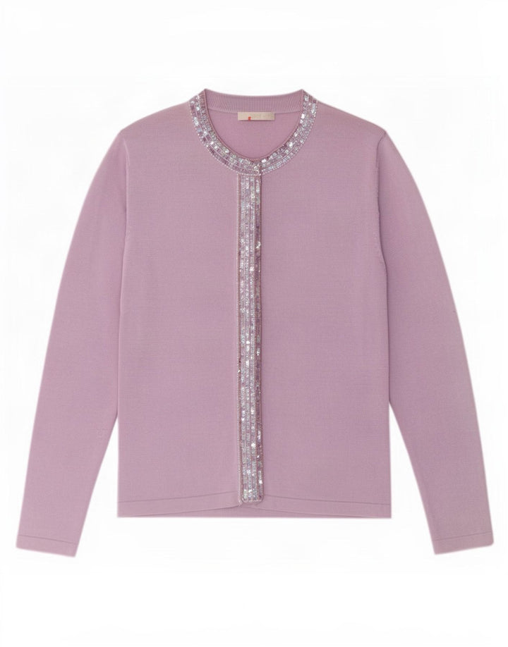 Marks & Spencer Dame Cardigan Sweater UK 10 Lille Lilla