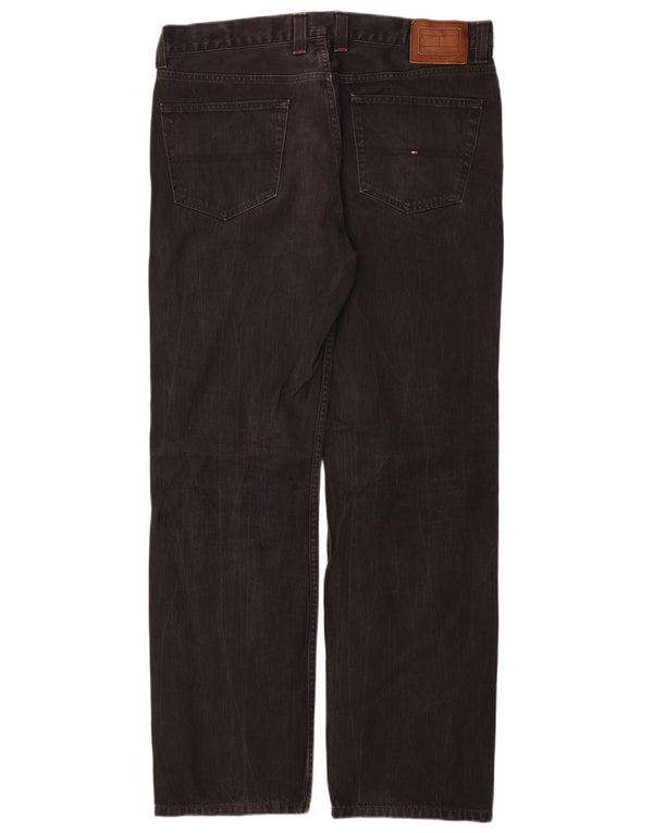 Tommy Hilfiger Herre Madison Straight Jeans W36 L34 Sort Bomuld