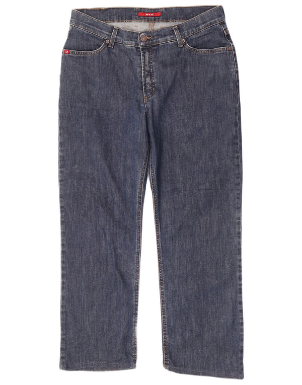 H.I.S Lige jeans til kvinder UK 18 XL W35 L27 Blå Bomuld