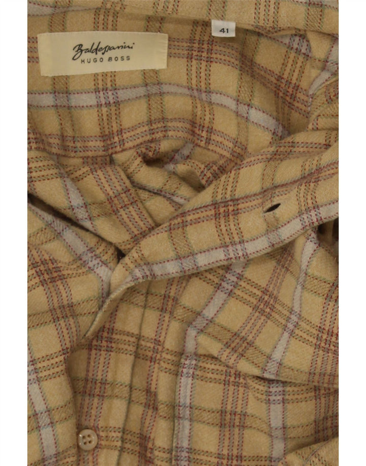 Hugo Boss Herre Flanelskjorte Str. 41 Stor Beige Ternet