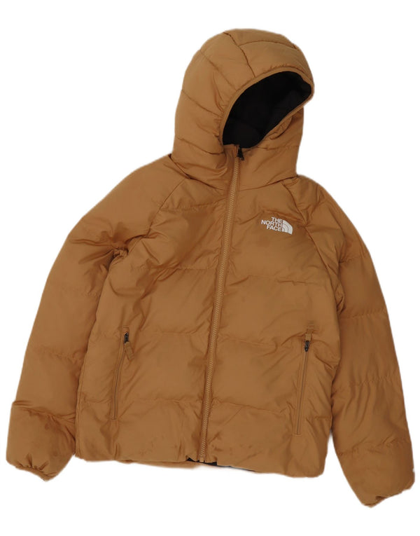 The North Face Boys Hætte Vendbar Polstret Jakke 11-12 År Stor Brun