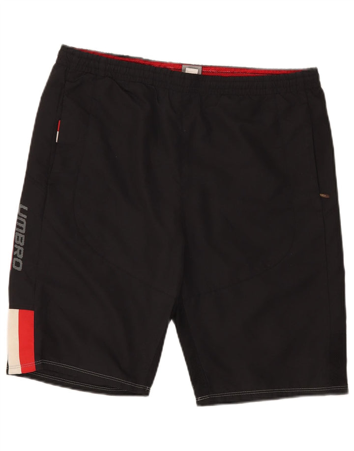 UMBRO Herre grafiske sportsshorts Medium Sort Colourblock