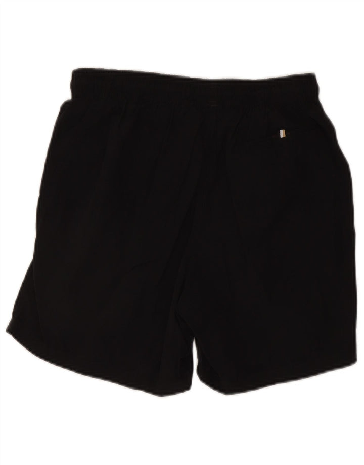 Hugo Boss Herre grafiske badeshorts Små sorte polyamid