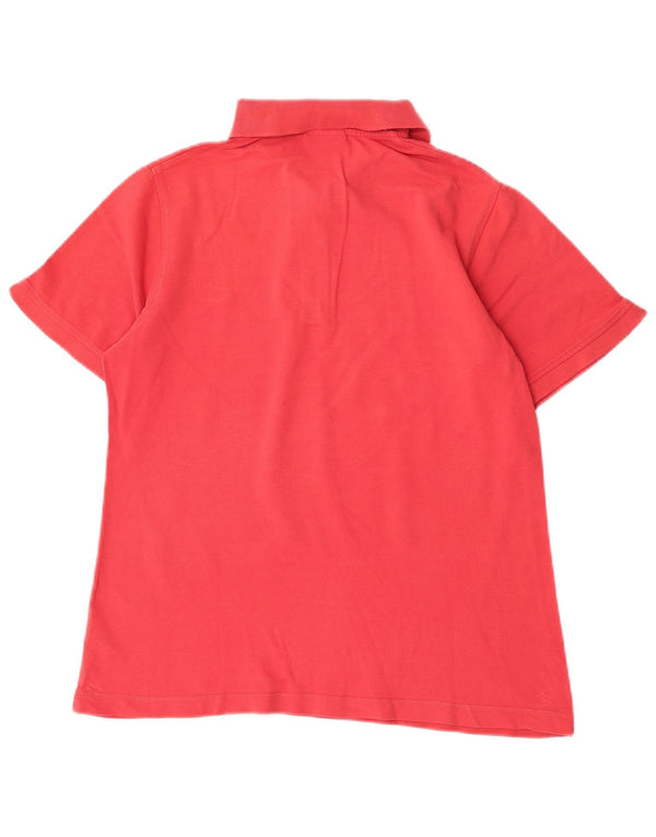 Jack Wolfskin Dame Polo Shirt UK 10 Small Pink Bomuld
