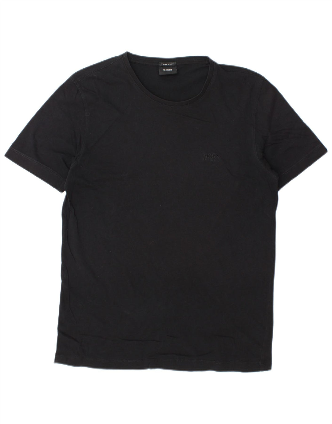 Hugo Boss Herre Regular Fit T-Shirt Top Medium Sort