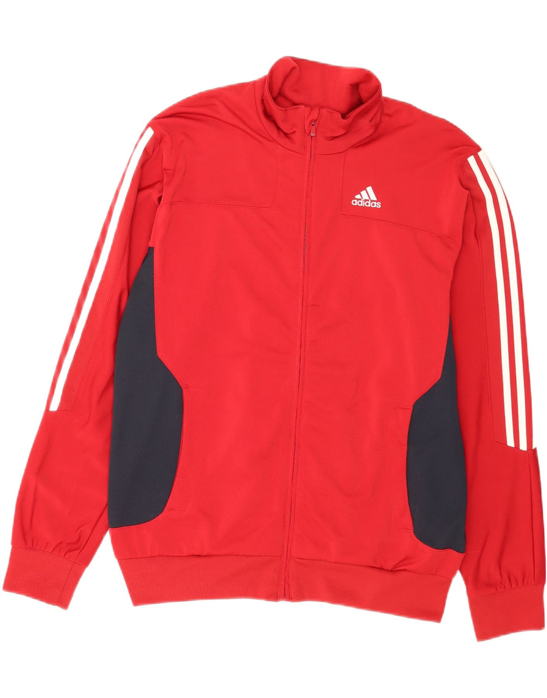 Adidas Grafisk træningsdragt topjakke til mænd UK 40/42 Medium Red Colourblock