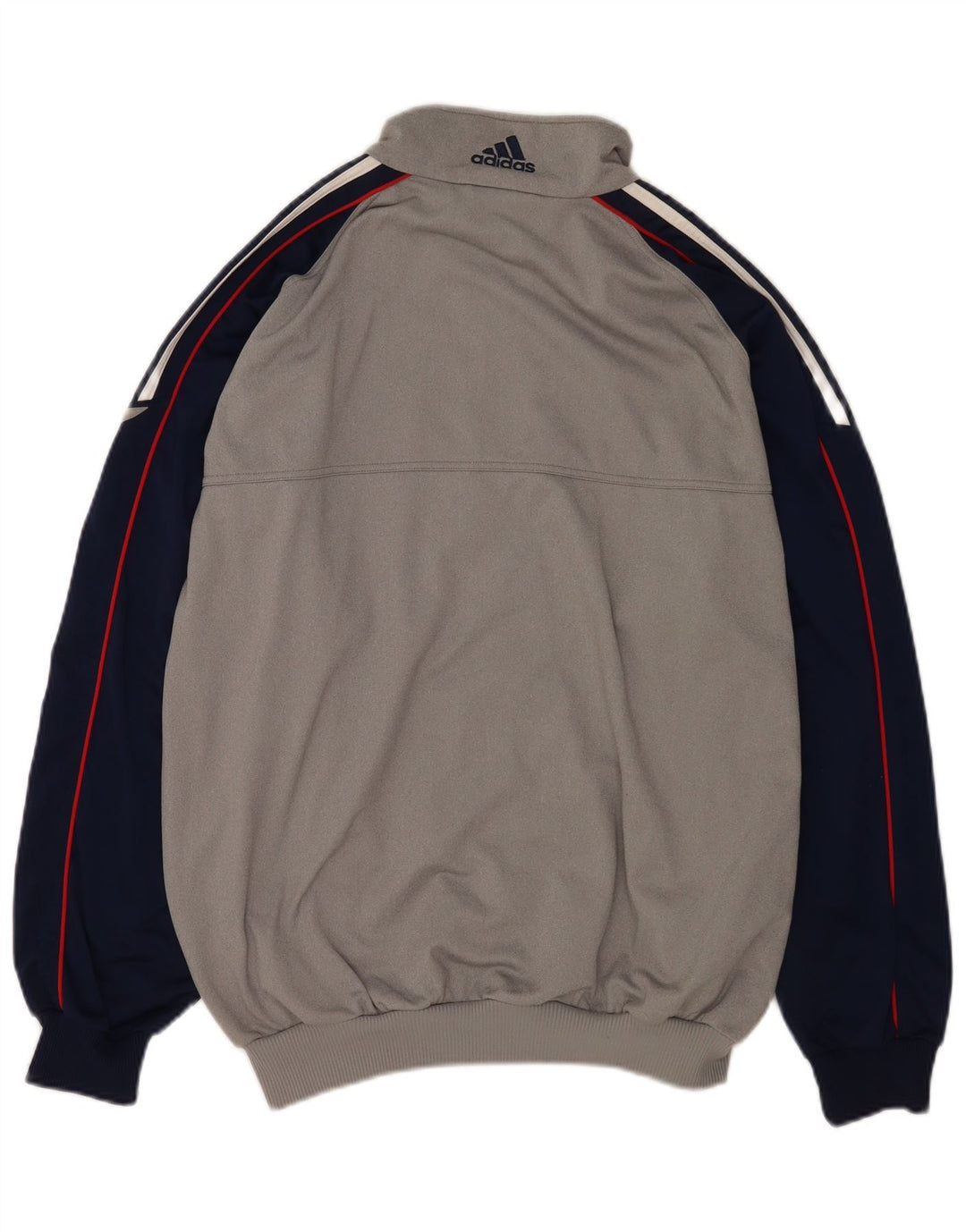 Adidas Træningsdragt til mænd Top jakke UK 42/44 Large Grey Colourblock Polyester