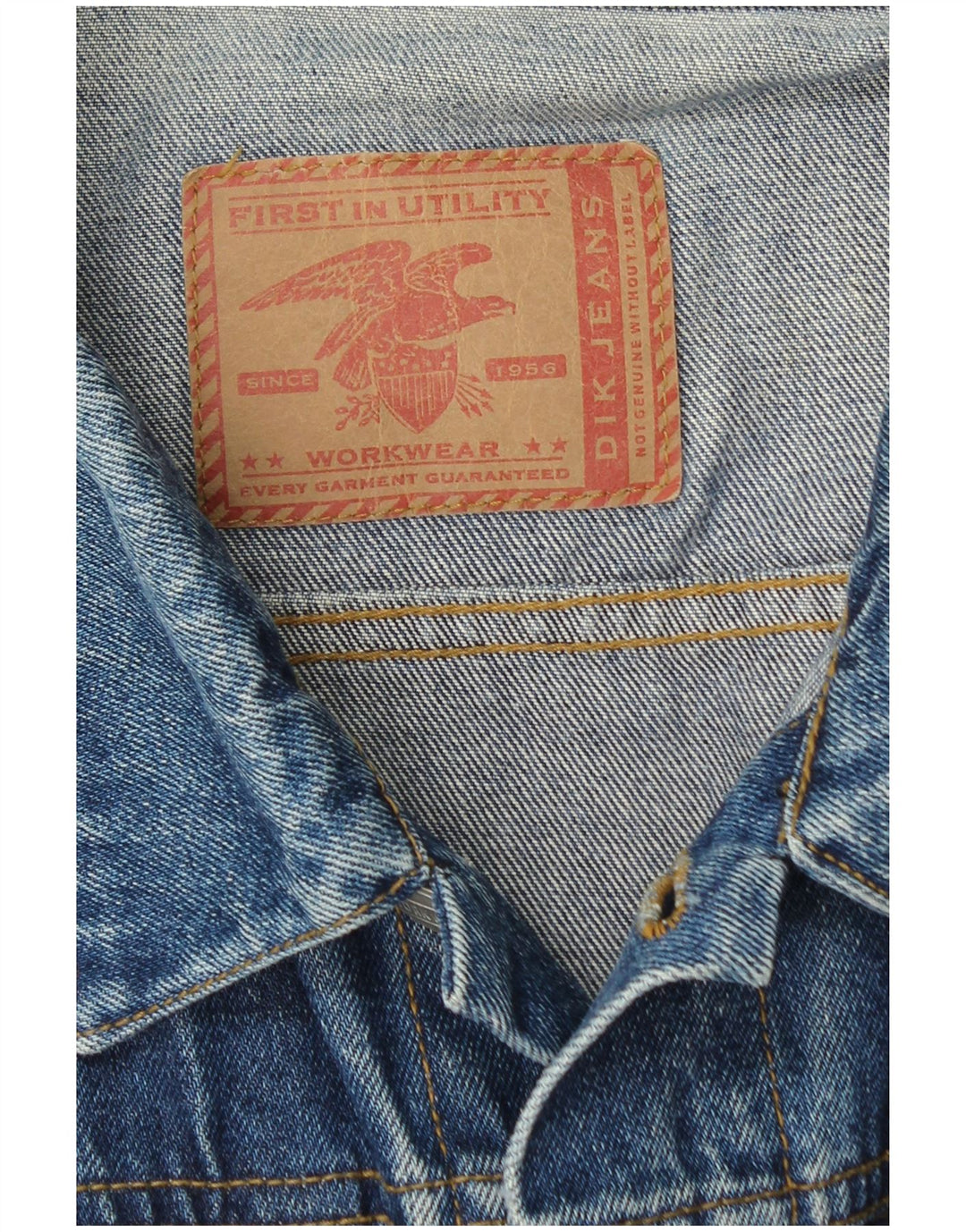 VINTAGE Mens Worker Wear Denim Jacket UK 38 Medium Blue