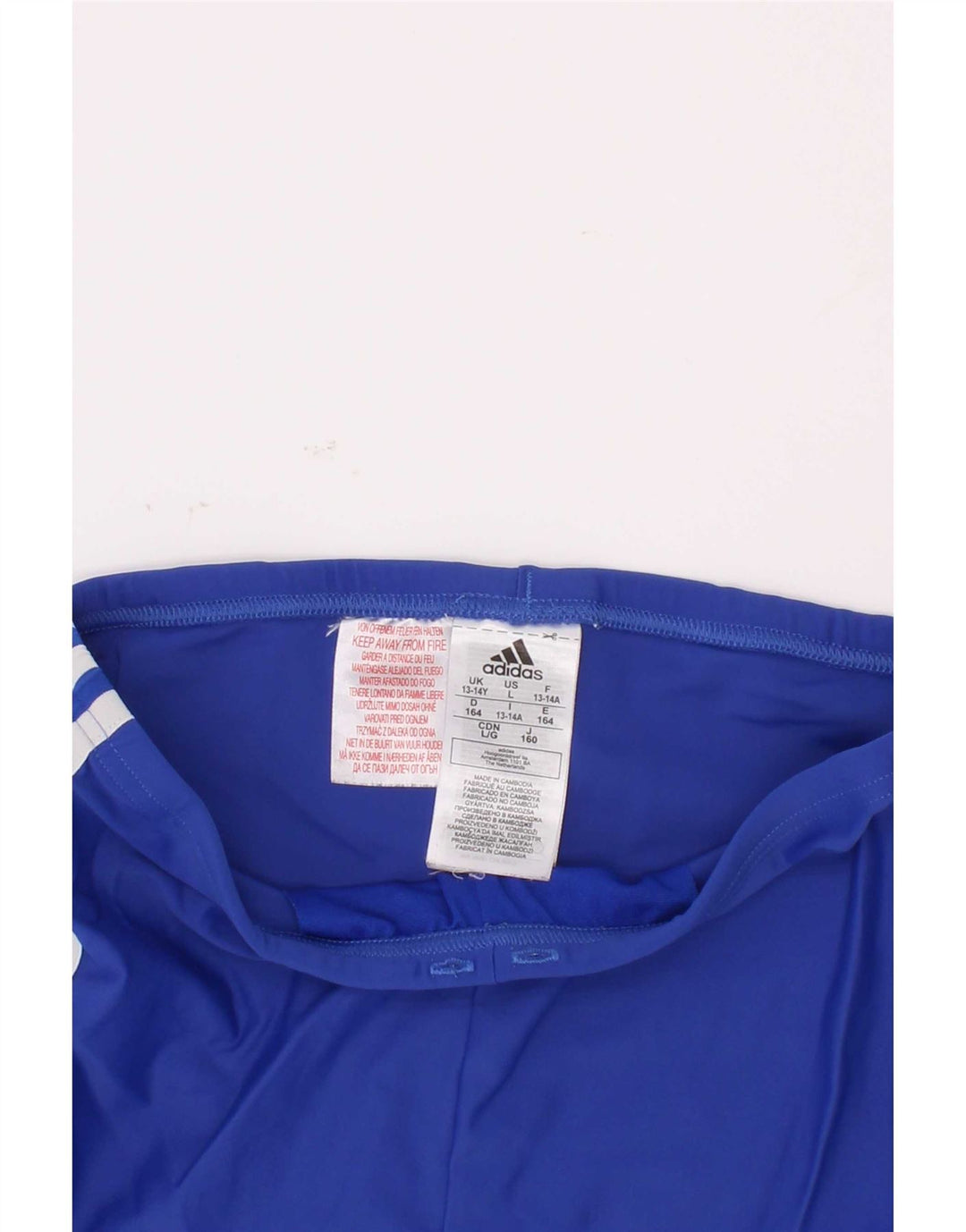 Adidas drenge badeshorts 13-14 år blå polyester