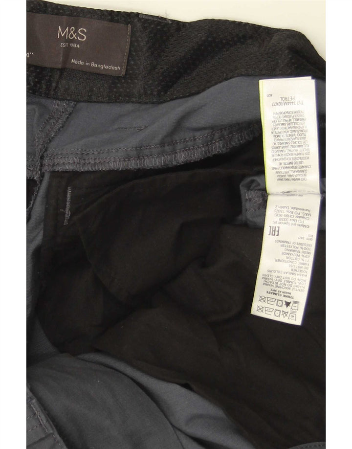 Marks & Spencer Herre Cargo Shorts W34 Large Grå Bomuld