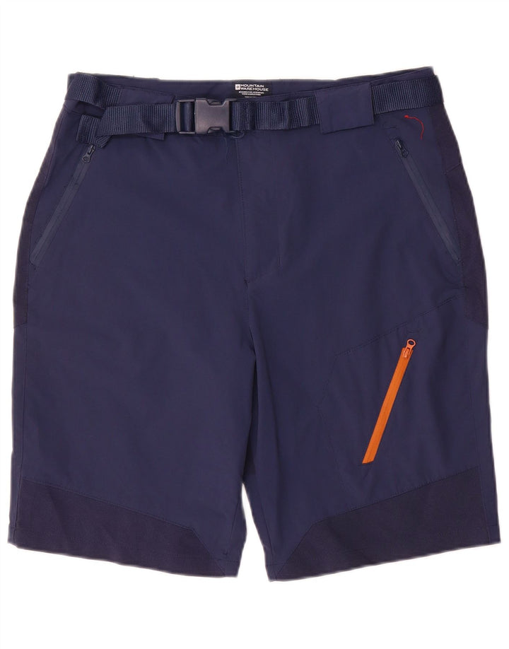 Mountain Warehouse Herre Cargo Shorts W34 Large Navy Blue Polyester