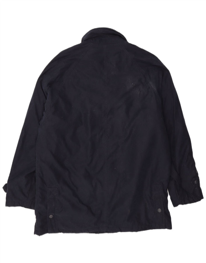 Sergio Tacchini Herre Utility Jacket UK 42 XL Navy Blue Polyester