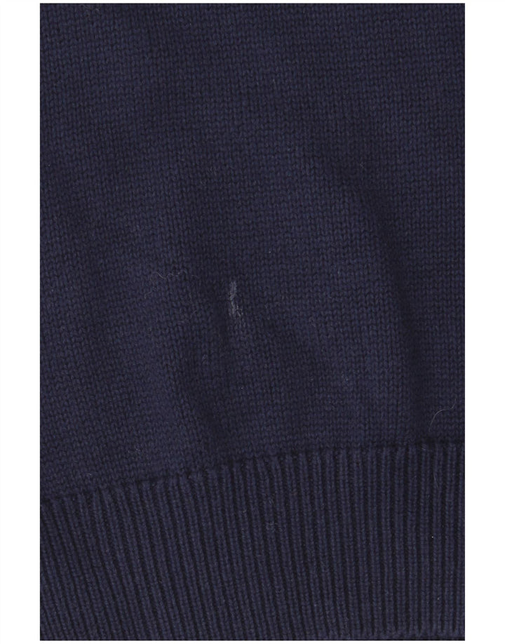 Wrangler herre lynlås-hals sweater lille marineblå bomuld