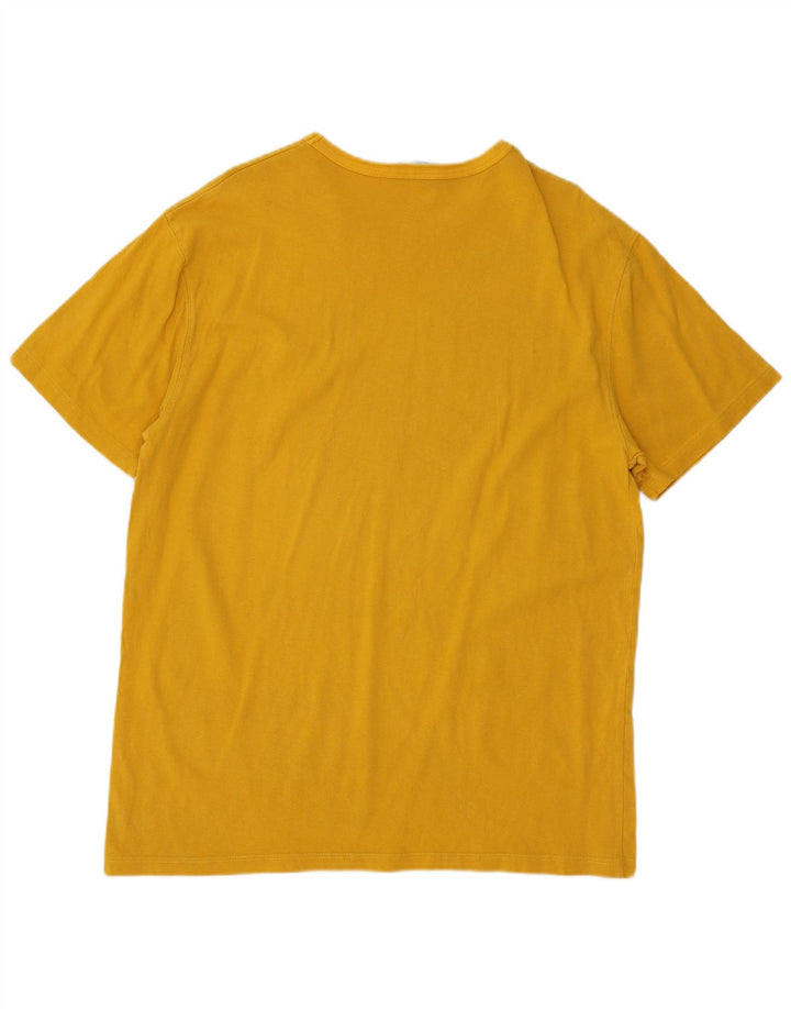 Champion Heritage T-Shirt Top Stor Gul Bomuld