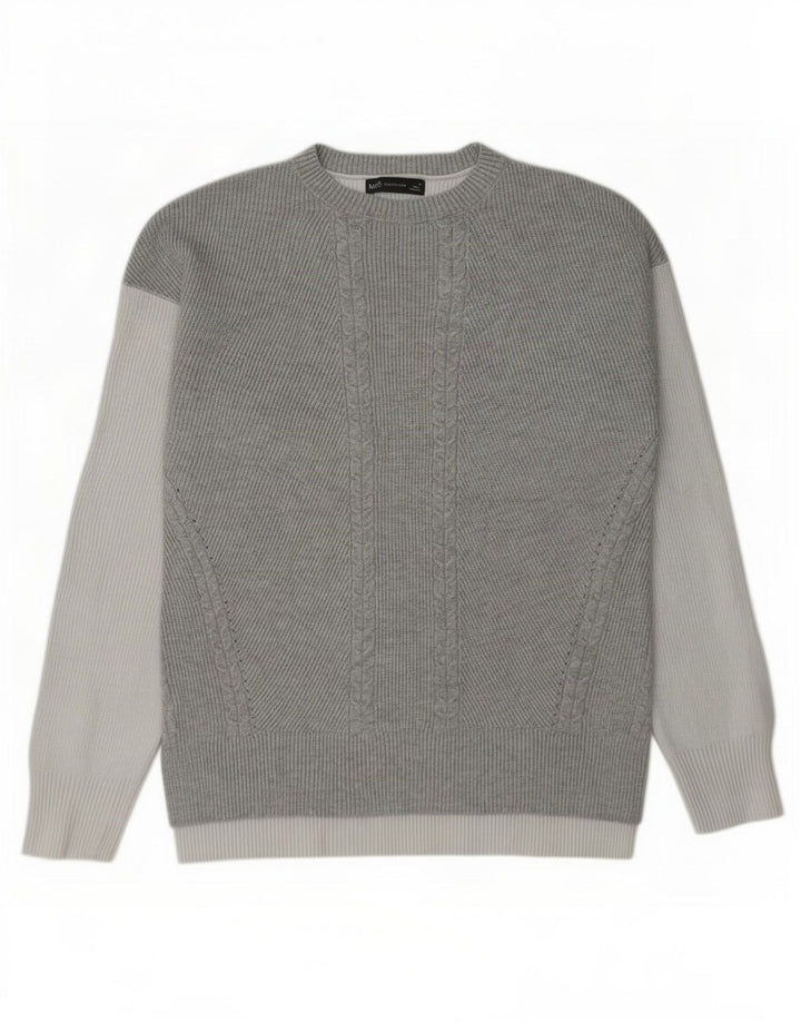 Marks & Spencer Dame sweater med rund hals DK 14 mellemgrå