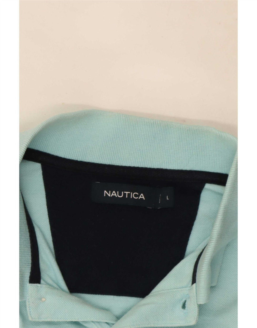 Nautica Polo Shirt til mænd Stor turkis bomuld