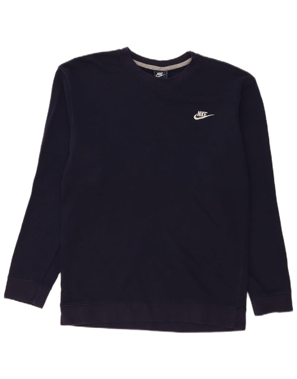 Nike Sweatshirt til mænd, stor marineblå bomuld