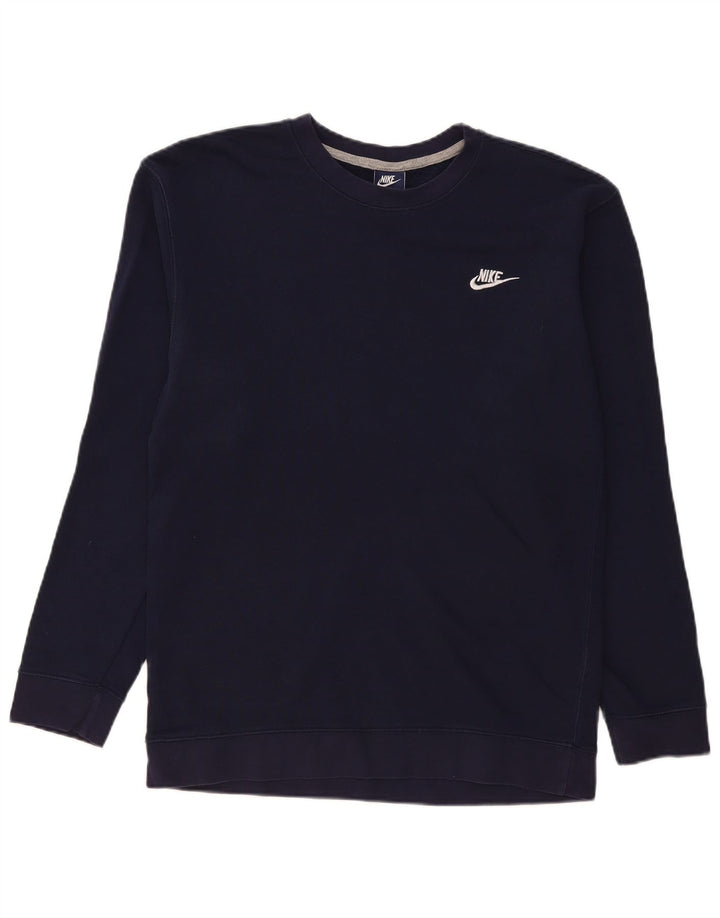 Nike Sweatshirt til mænd, stor marineblå bomuld