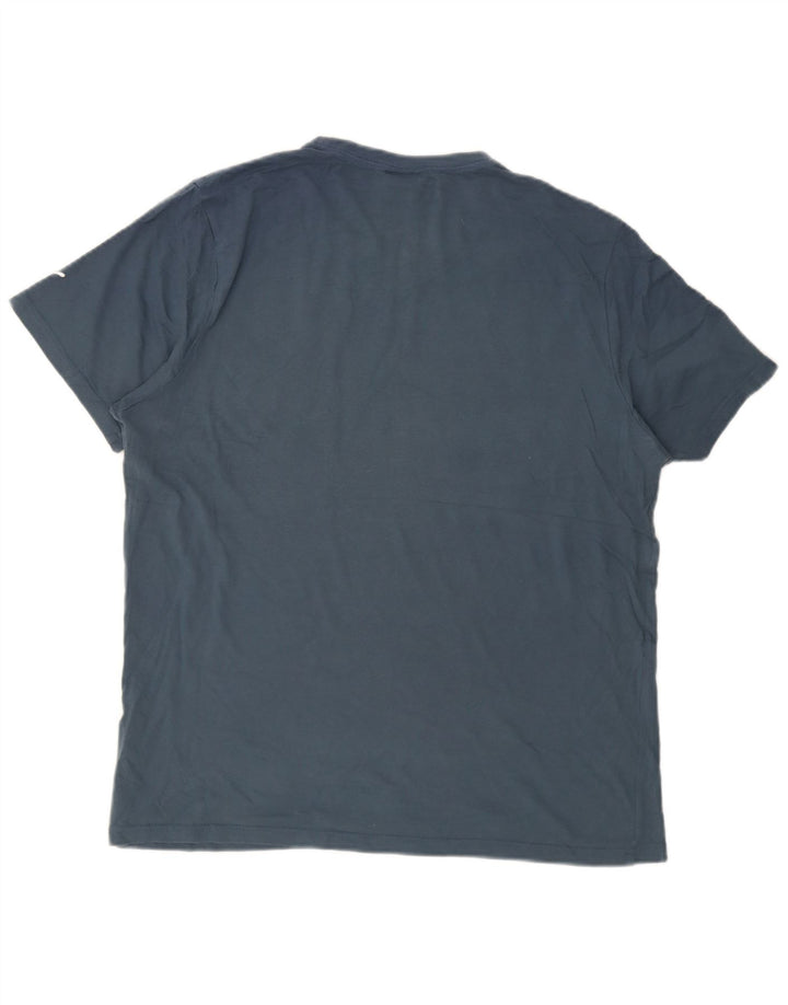 Puma Herre Grafisk T-Shirt Top Stor Blå Bomuld