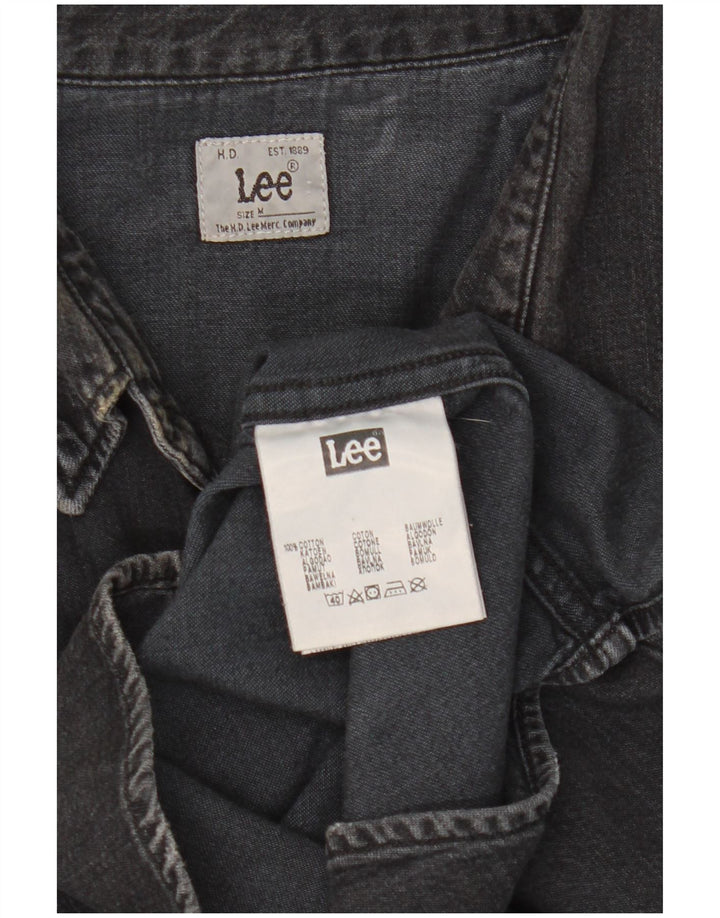 LEE Denimskjorte til mænd Medium Sort bomuld
