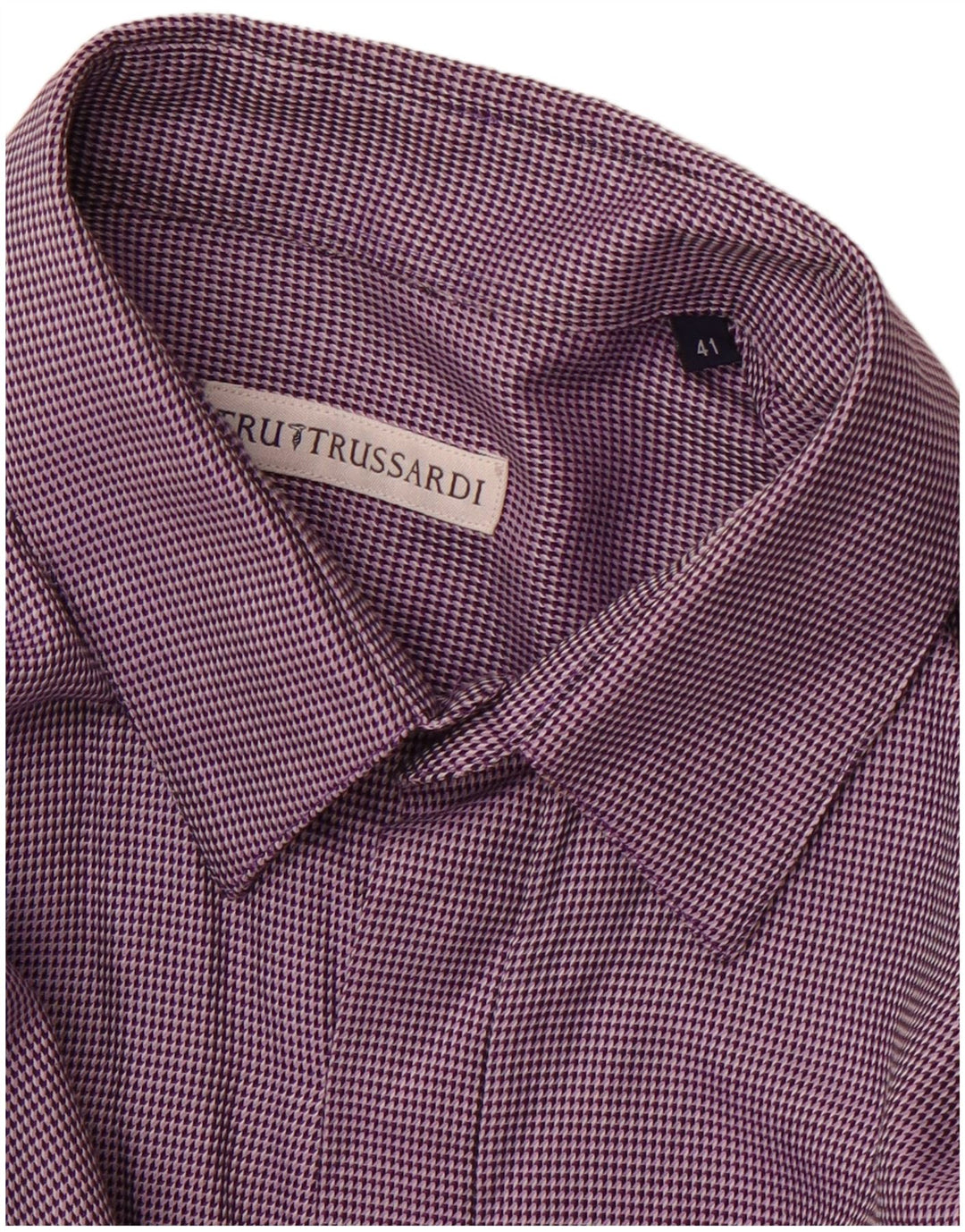 TRUSSARDI Herreskjorte str. 41 Medium Lilla Plettet