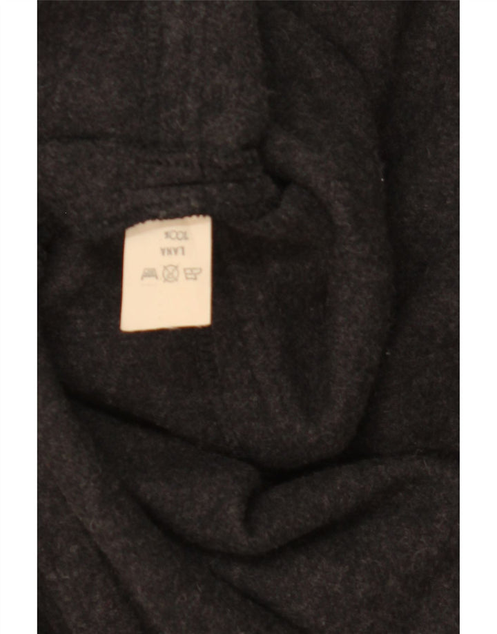 Vintage hættejakke til kvinder One Size grå uld