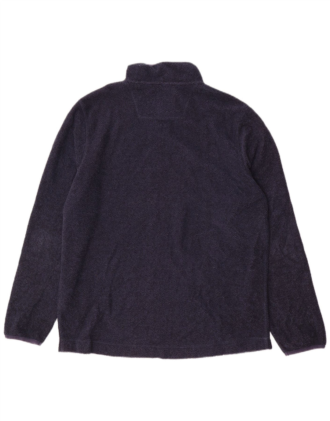 WEIRD FISH Herre Zip Neck Sweatshirt Jumper XL Navy Blue Polyester