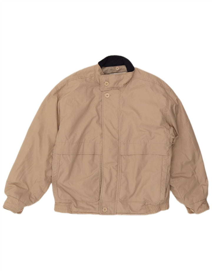 LONDON FOG Bomberjakke med hætte til mænd UK 38 Medium Beige Polyester