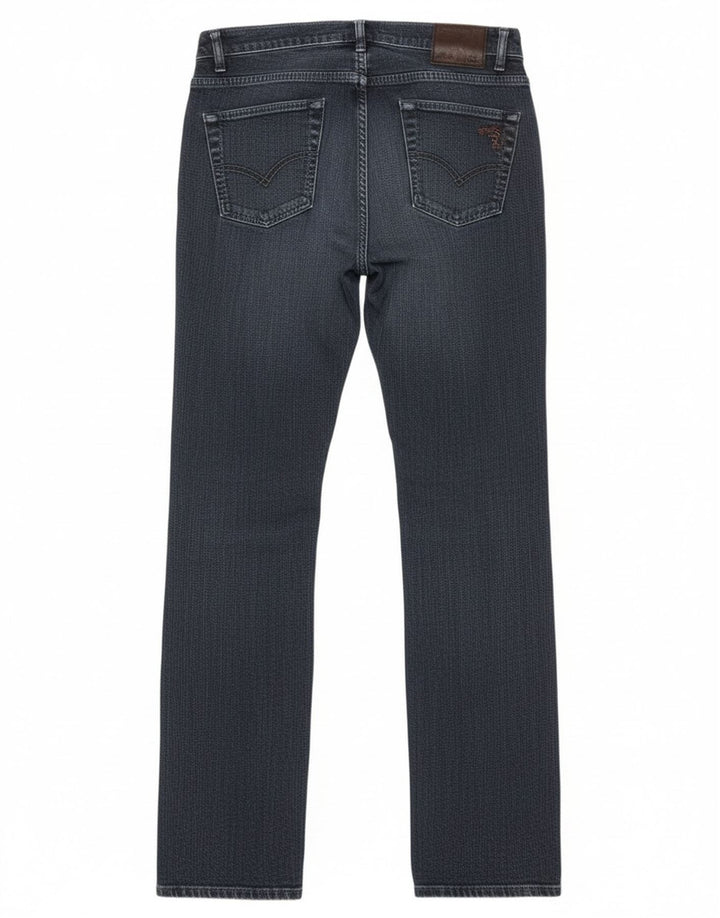 Trussardi lige jeans til kvinder W28 L35 marineblå bomuld