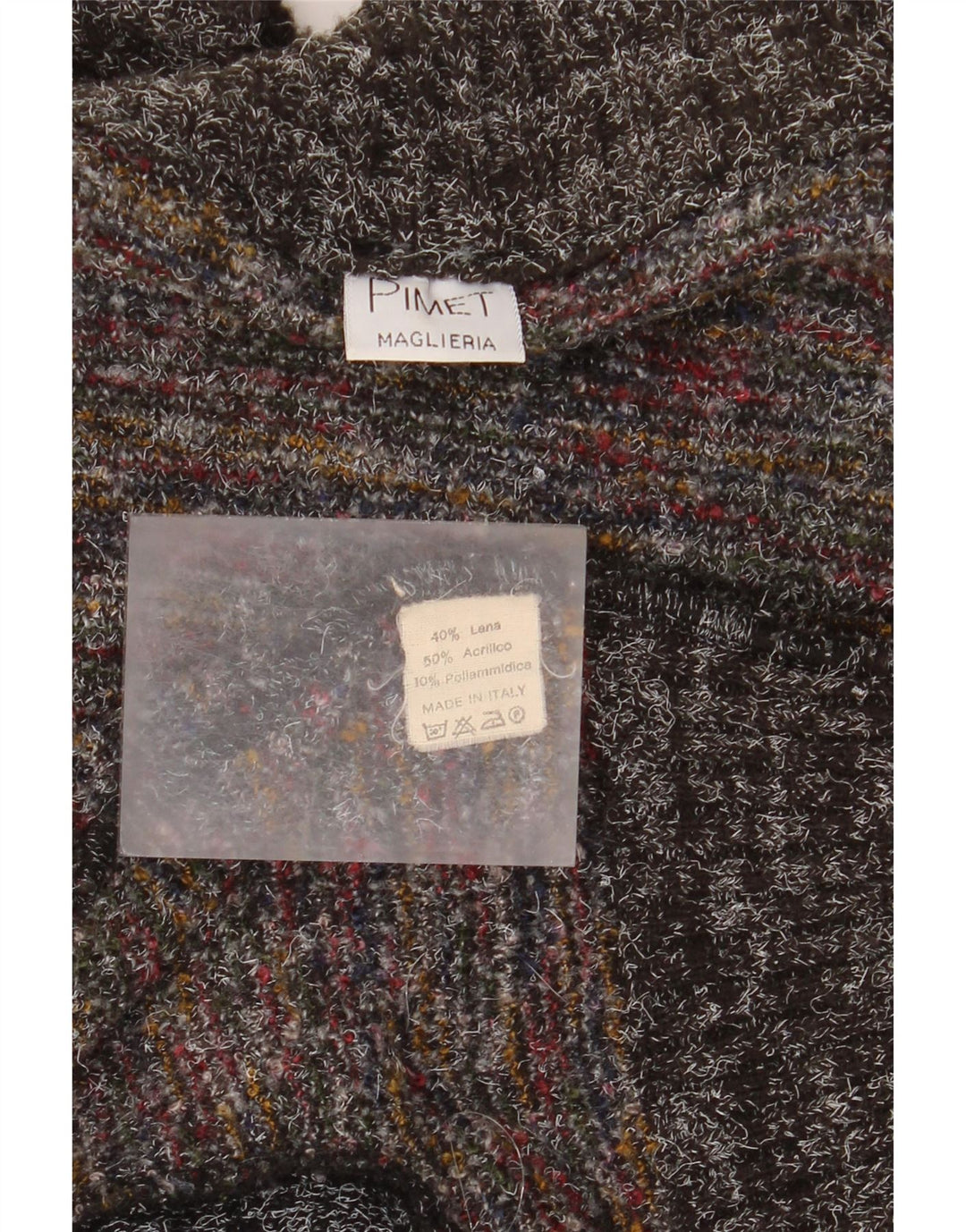 Pimet Herre Cardigan Sweater Stor Grå Flecked Uld