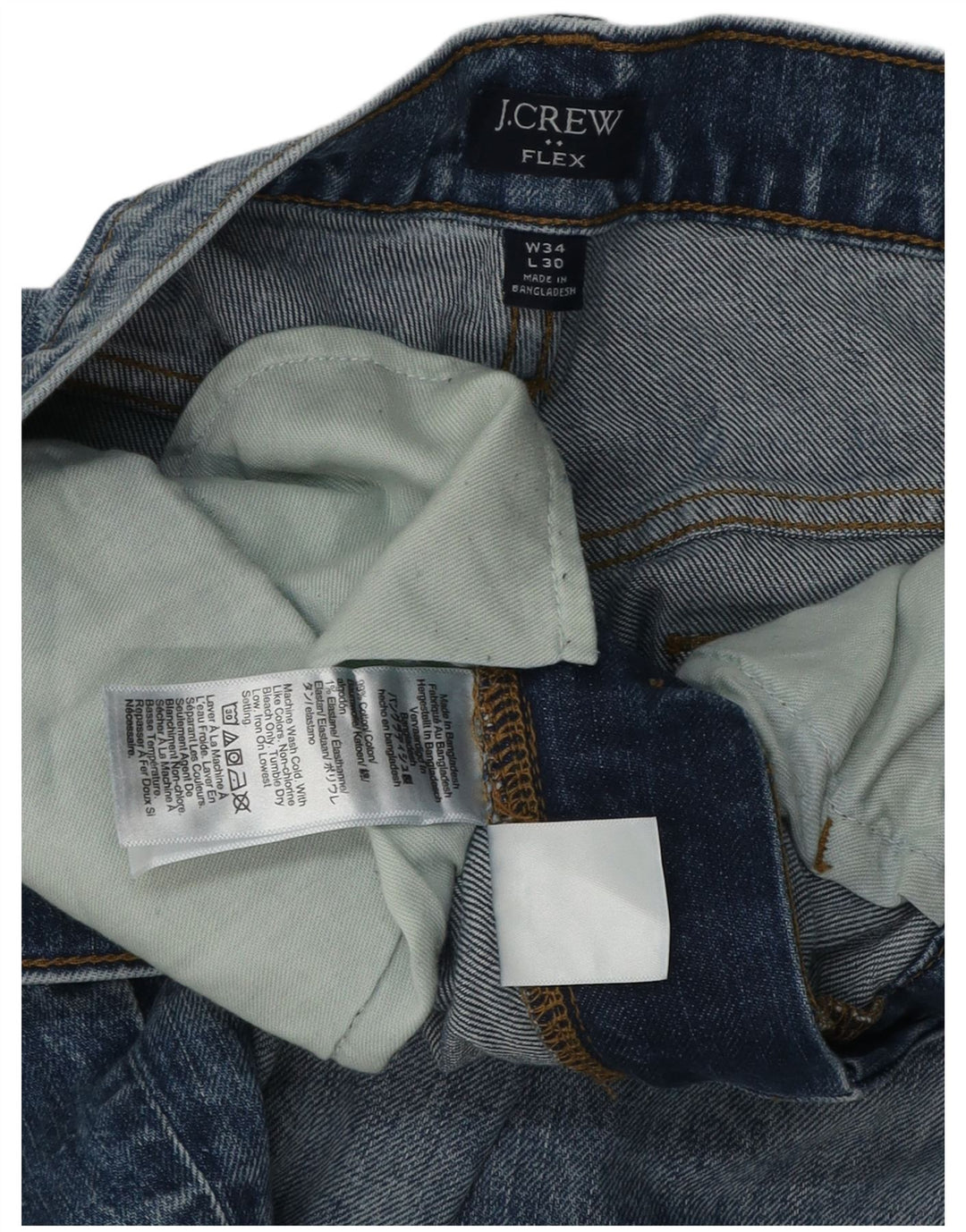J. Crew Slim Jeans til mænd W34 L28 blå bomuld