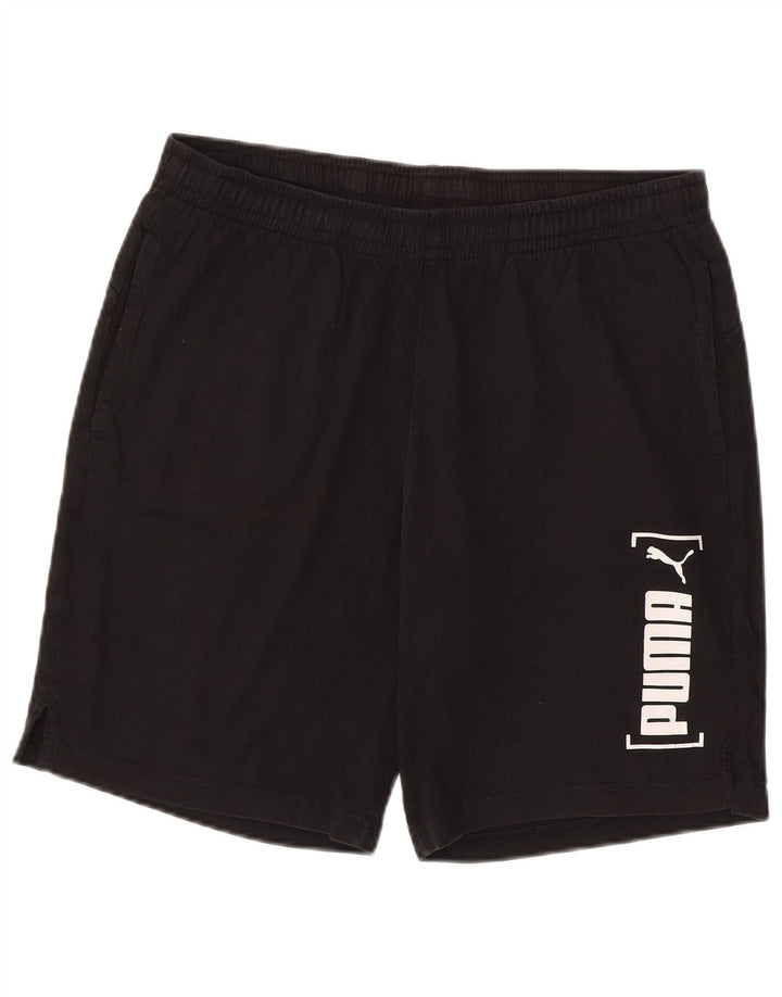 Puma Herre grafiske sportsshorts store sorte