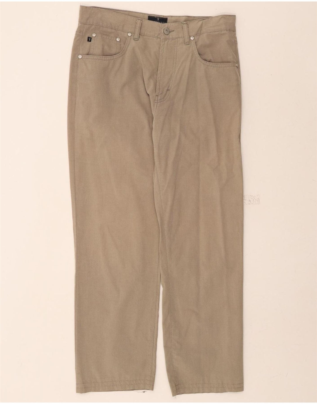TRUSSARDI Mens Straight Casual Trousers W32 L27 Grey Vintage Trussardi and Second-Hand Trussardi from Messina Hembry 