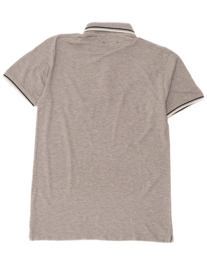 Coveri Herre Polo Shirt Stor Grå Bomuld